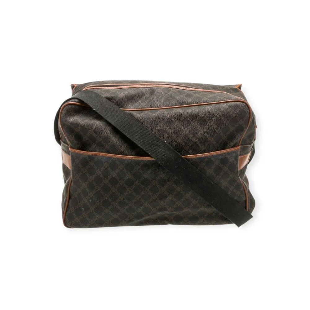 Bally Messenger Bag Unisex One Size Black/Brown Monogram Canvas